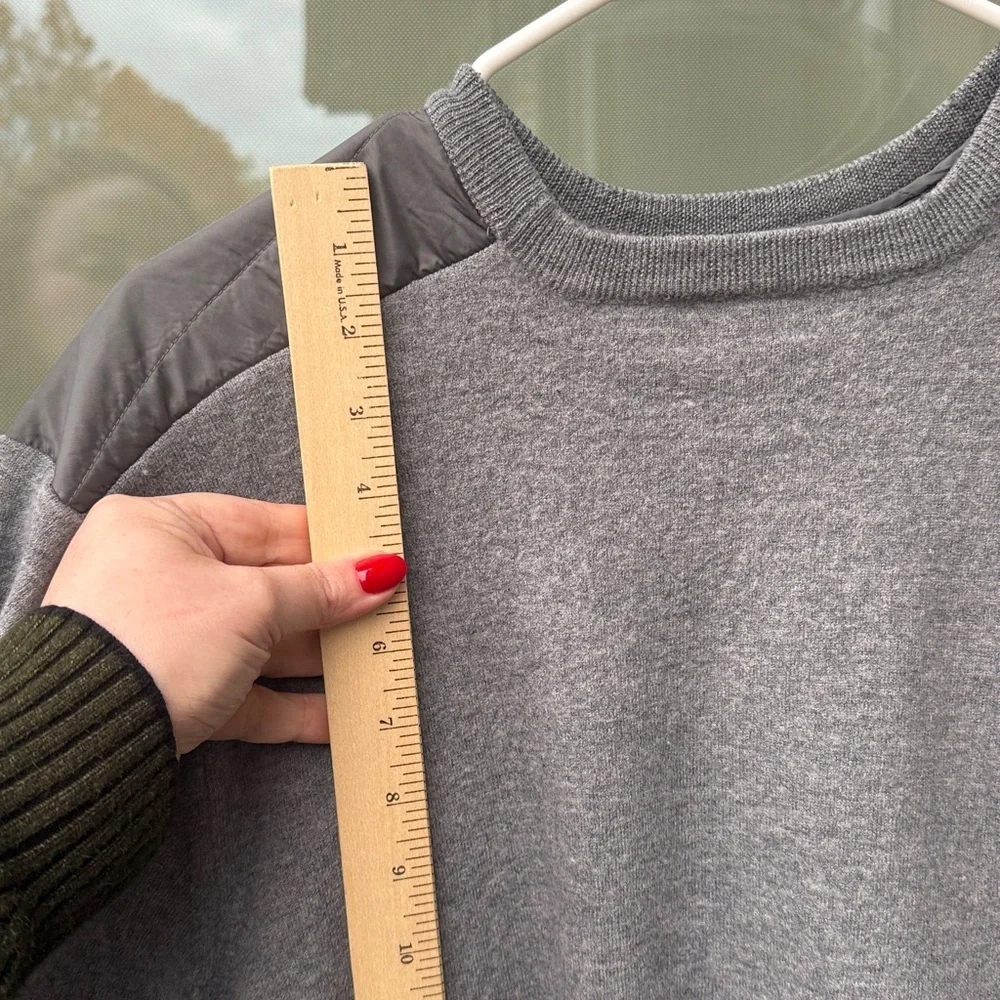 Polo Golf Ralph Lauren Men's XXL Paneled Merino Wool Sweater in Heather Gray